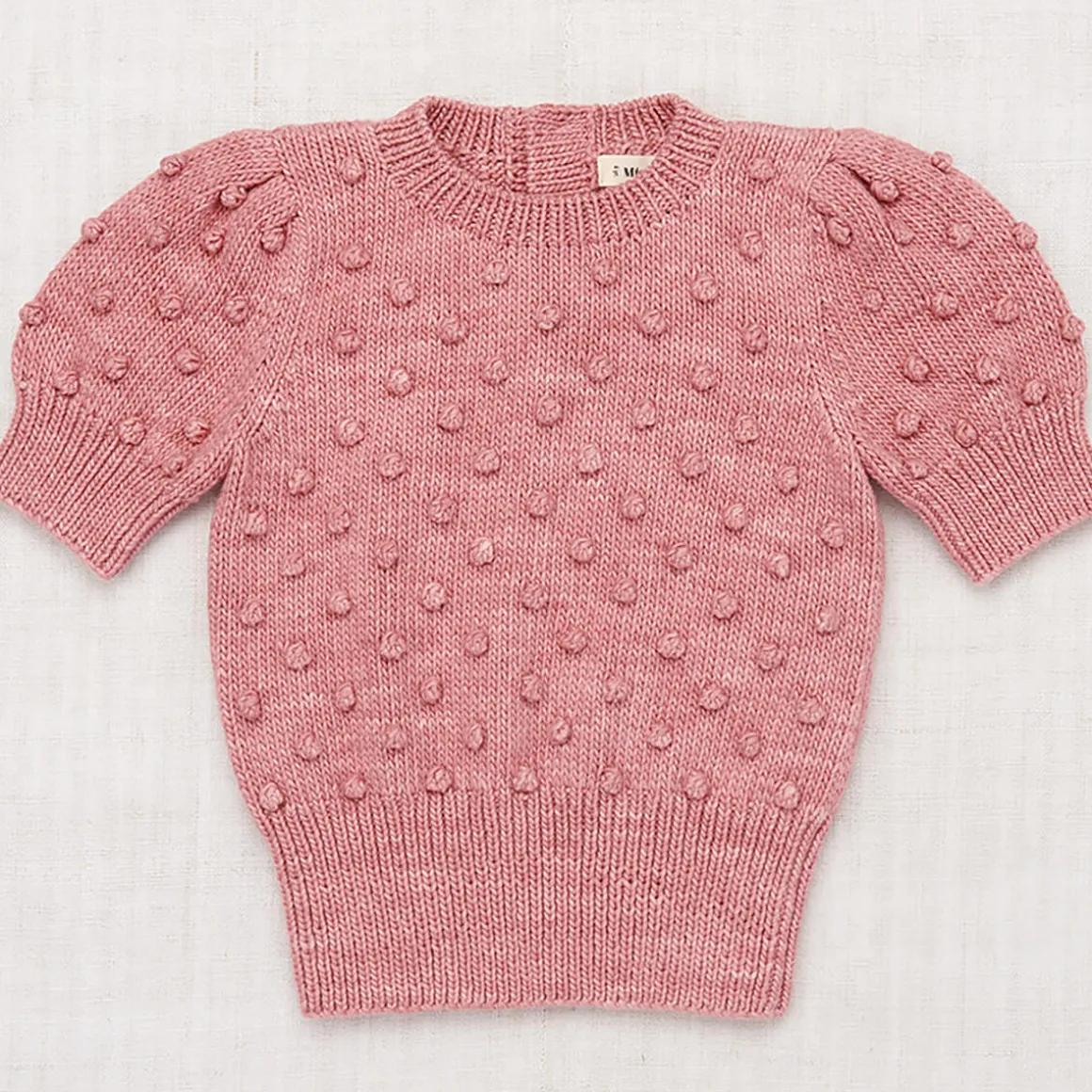 Ellie Popcorn Pullover in Rose Blush by Misha & Puff - Last One In Stock - 5 Years