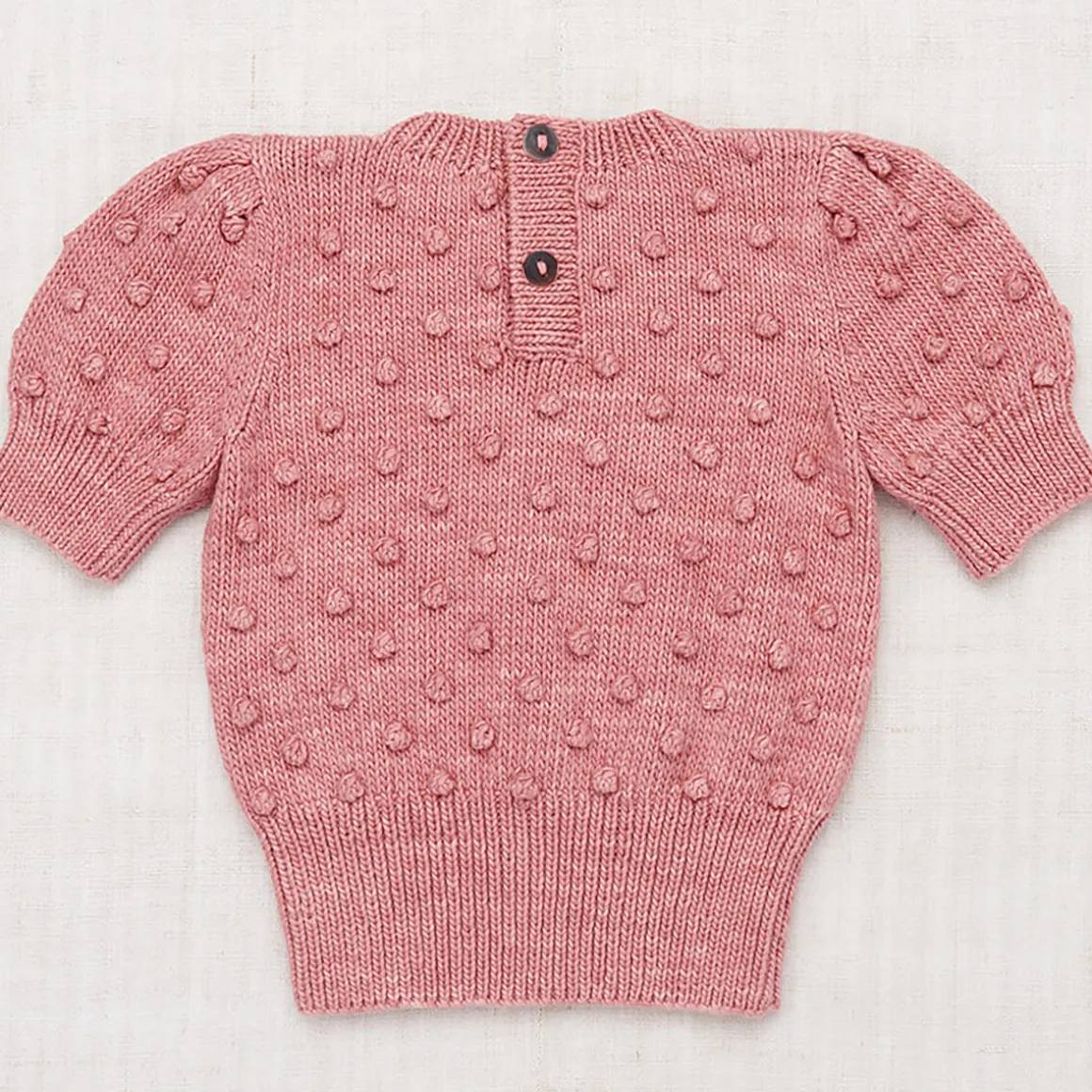 Ellie Popcorn Pullover in Rose Blush by Misha & Puff - Last One In Stock - 5 Years