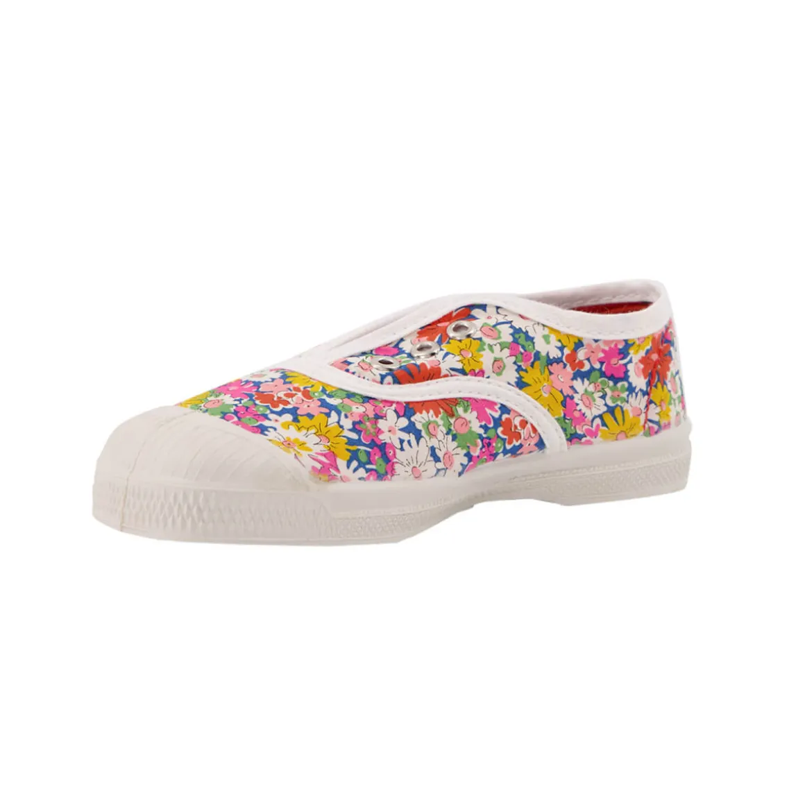 Elly Liberty Slip On Tennis Shoe in Libby Flowers by Bensimon