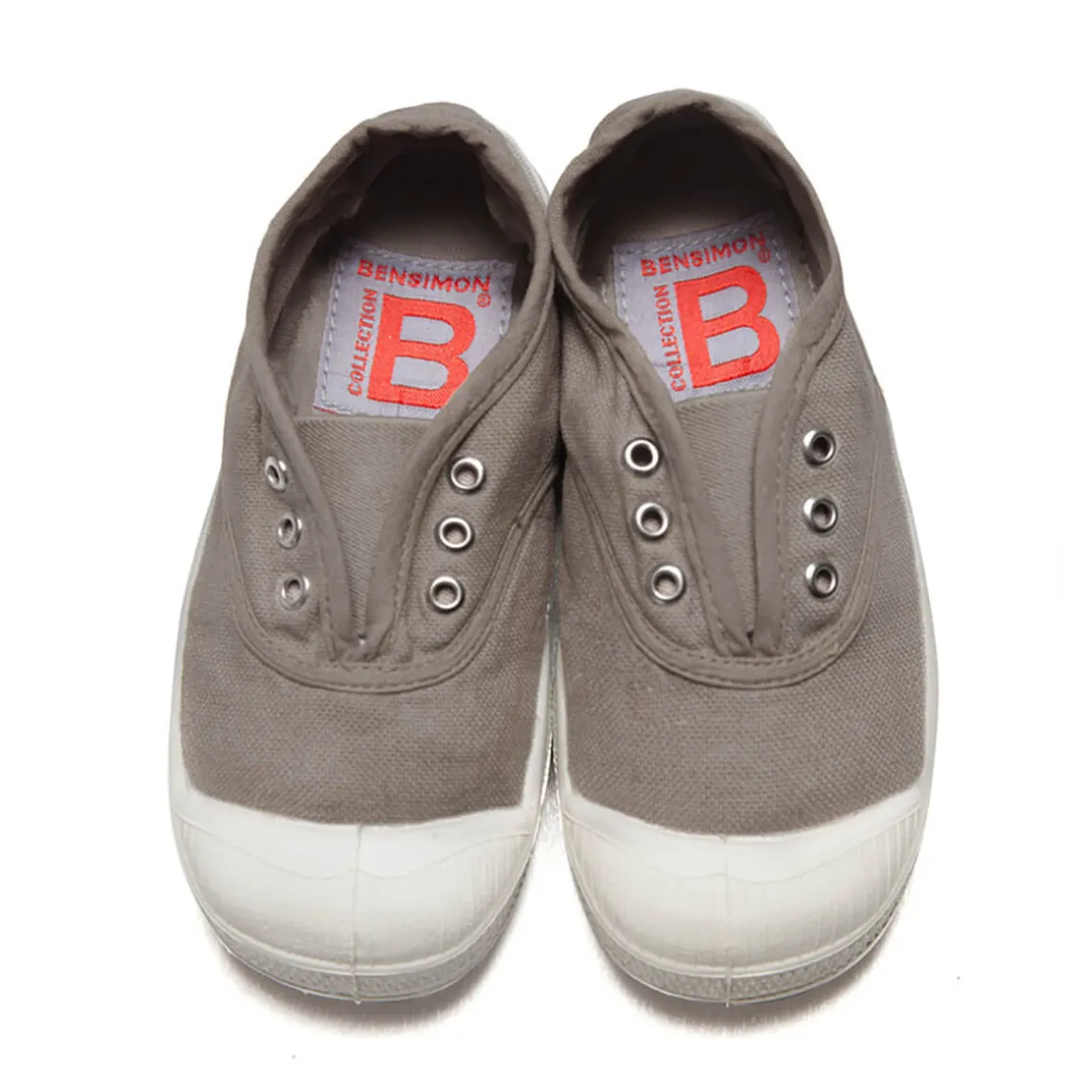 Elly Slip On Tennis Shoe in Eggshell by Bensimon