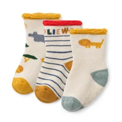 Eloy Baby Socks in Safari / Sandy Mix (3 Pack) by Liewood