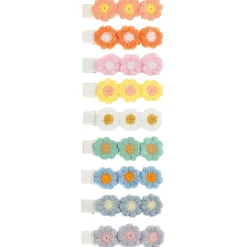 Embroidered Flower Hair Clip in Various Colours by Hello Sakura