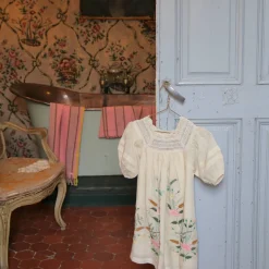 Embroidered Garden Dress in Ivory by Bonjour