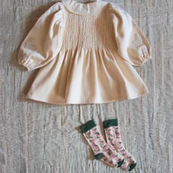 Embroidered Tunique in Ivory Denim by Bonjour