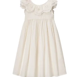 Embroidered Wren Dress in Vintage White by Faune