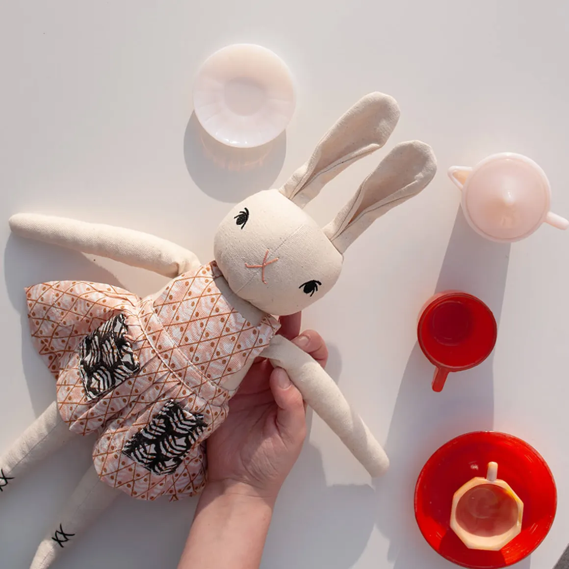 Emma Medium Rabbit in Cream by Polka Dot Club