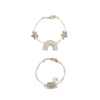 Enchanted Rainbow And Swan Bracelet Set by Rockahula