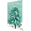 Enchanting Conifer Laser Cut Christmas Greetings Card By Roger La Borde