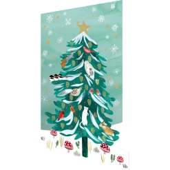 Enchanting Conifer Laser Cut Christmas Greetings Card By Roger La Borde