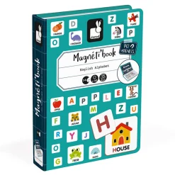 English Alphabet Magneti Book by Janod