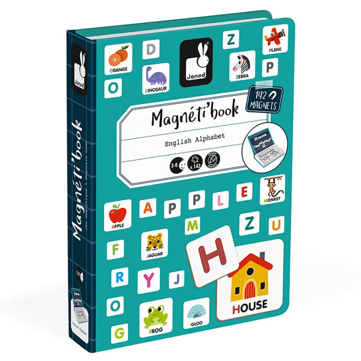 English Alphabet Magneti Book by Janod