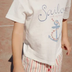Era Tee in Off White / Sailor by Konges Slojd