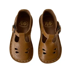 Eric Cut Out Sandals in Heritage Tan by PèPè