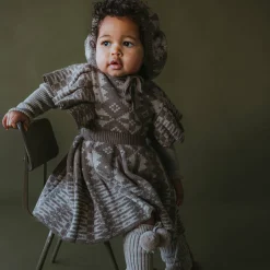 Eryri Dress in Morel / Wheat by Mabli - Last Ones In Stock - 4-6 Years