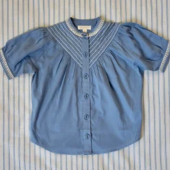 Essential Blouse in Light Blue by Bonjour