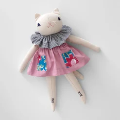 Esther Medium Cat in Cream by Polka Dot Club
