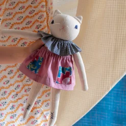 Esther Medium Cat in Cream by Polka Dot Club