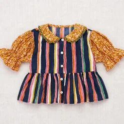 Esther Top in Moonlight Watercolor Stripe by Misha & Puff - Last Ones In Stock - 5-10 Years