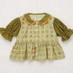 Esther Top in Vert Trellis by Misha & Puff - Last Ones In Stock - 5-10 Years