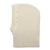 Eve Merino Wool Hood With Lace Trim in Doux Agneau by Collegien