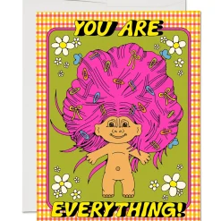 Everything Troll Greetings Card by Red Cap Cards