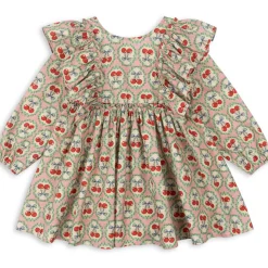 Evia Bow Dress in Cherry Bow by Konges Slojd