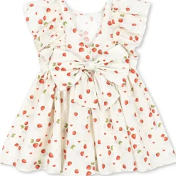 Evia Bow Dress in Marmalade by Konges Slojd