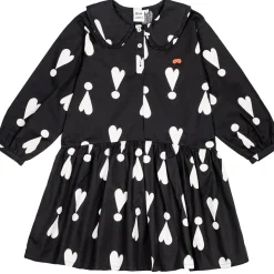 Exclamation Hearts Dress in Black by Beau Loves
