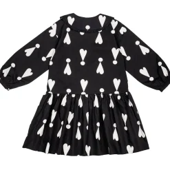 Exclamation Hearts Dress in Black by Beau Loves