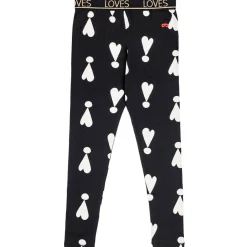 Exclamation Hearts Leggings in Black by Beau Loves