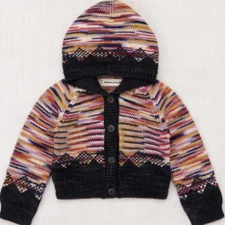 EXCLUSIVE Baby Pinecone Hooded Cardigan in Solstice Space Dye by Misha & Puff