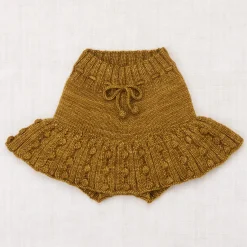 EXCLUSIVE Eyelet Popcorn Skating Skirt in Antique Brass by Misha & Puff - Last Ones In Stock - 4-6 Years