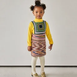EXCLUSIVE Log Cabin Pinafore in Solstice Space Dye by Misha & Puff