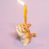 Exotic Shorthair Cat Ceramic Cake Topper by Camp Hollow