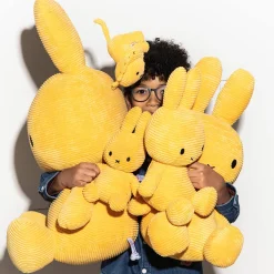Extra Large Corduroy Miffy in Yellow (50cm) by Bon Ton Toys