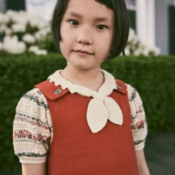 Eyelet Ribbon Kayta Blouse in String by Misha & Puff