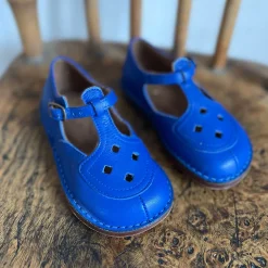 Ezra Cut Out Sandals in Lobelia Blue by PèPè