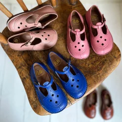 Ezra Cut Out Sandals in Lobelia Blue by PèPè