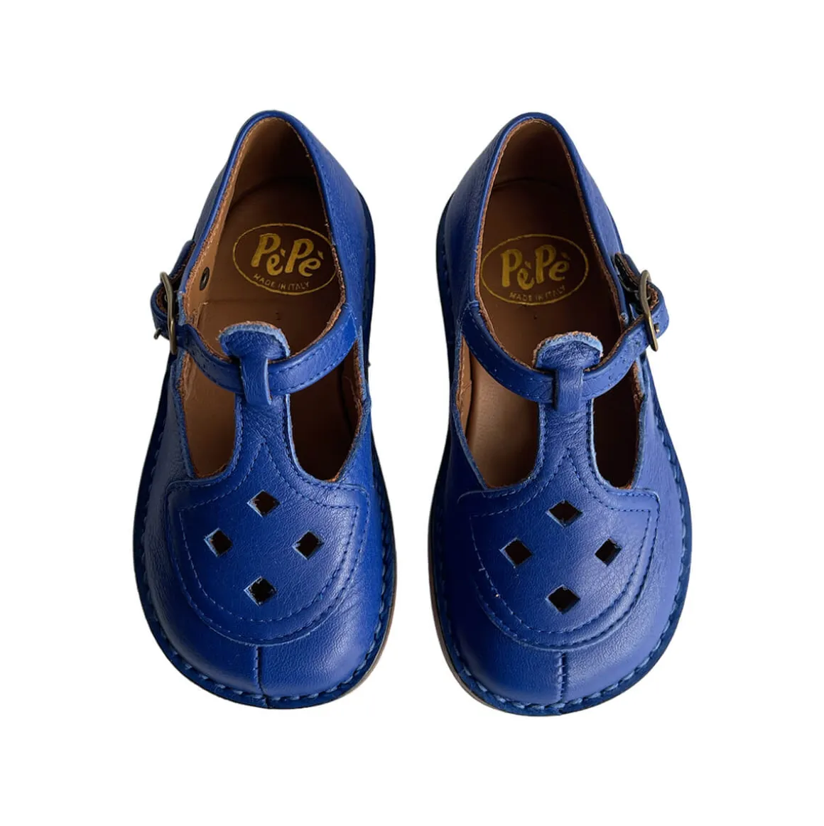 Ezra Cut Out Sandals in Lobelia Blue by PèPè
