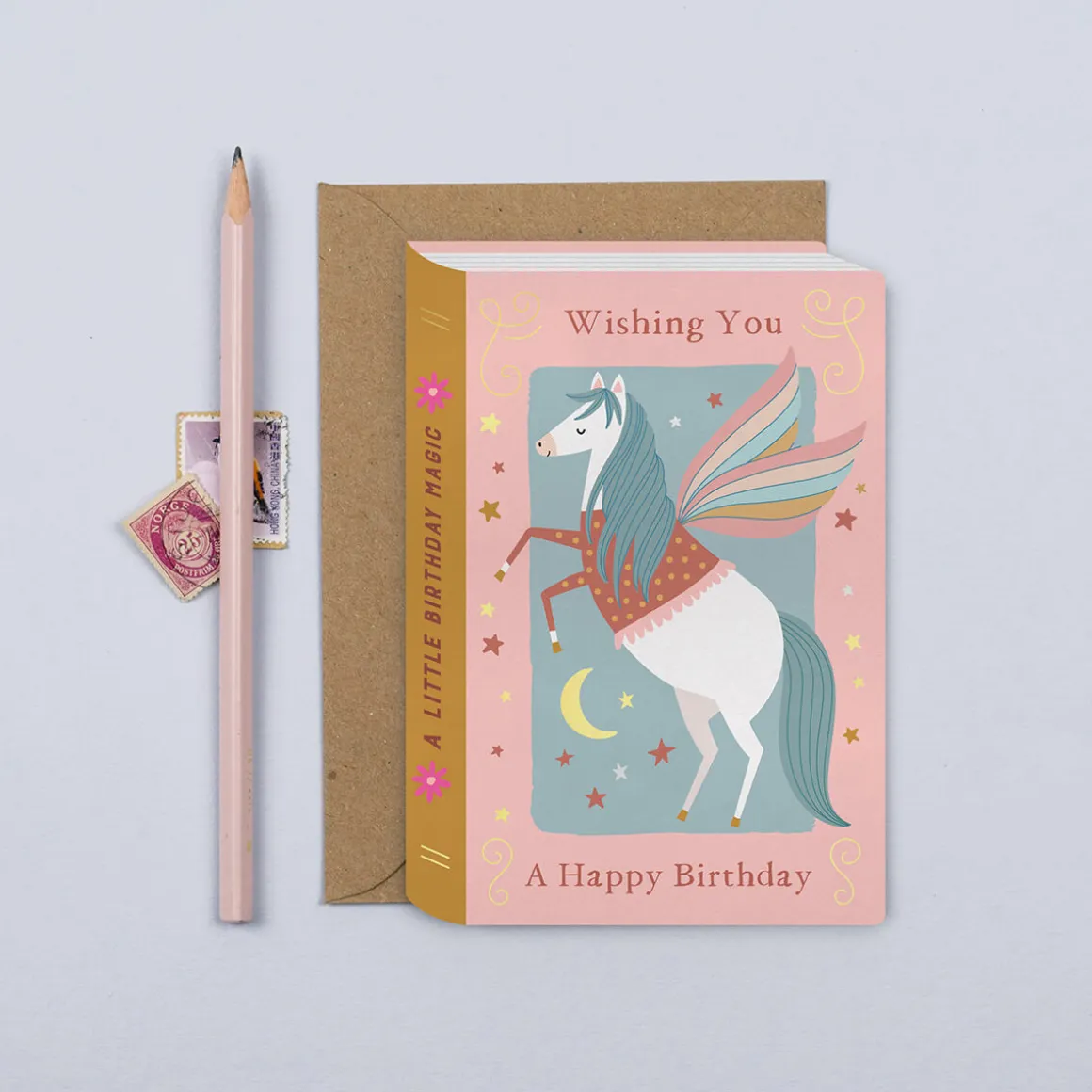 Fairytale Pegasus Greetings Card by Mifkins