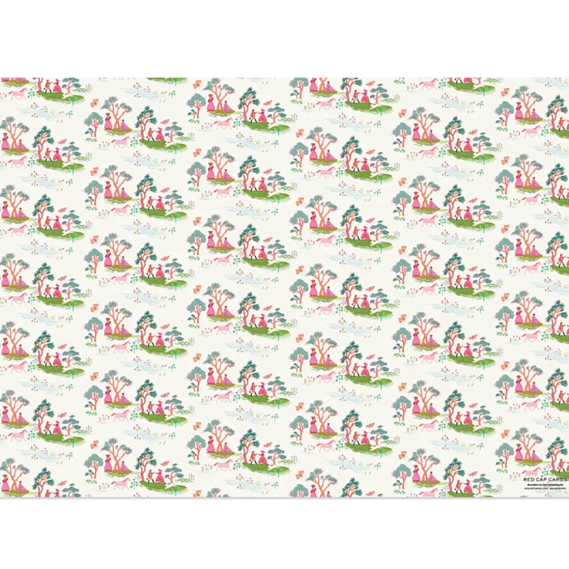 Fairy Toile Gift Wrap by Red Cap Cards