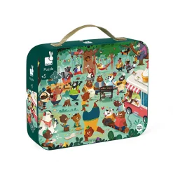 Family Bears 54 Piece Jigsaw Puzzle In Carry Case by Janod