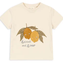 Famo Tee in Almond Milk by Konges Slojd