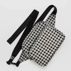 Fanny Pack in Black And White Gingham by Baggu