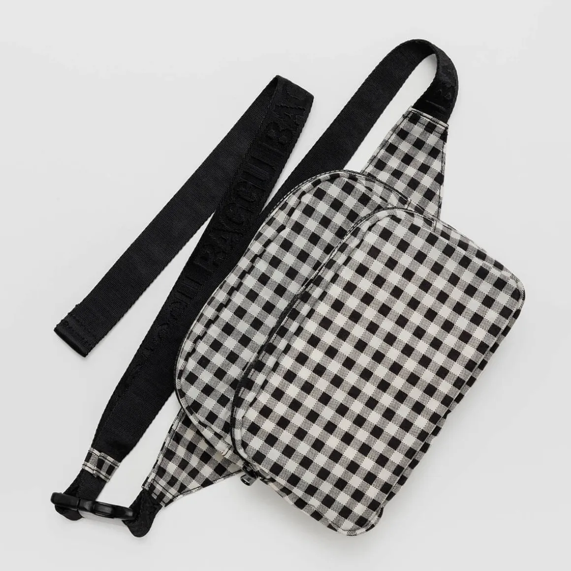 Fanny Pack in Black And White Gingham by Baggu