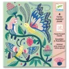 Fantasy Garden Pastel Scratch Boards by Djeco