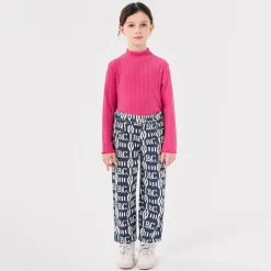 Fantasy Rib Turtle Neck Long Sleeve T Shirt by Bobo Choses