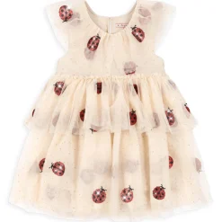 Fayette Dress in Ladybug Glitter by Konges Slojd
