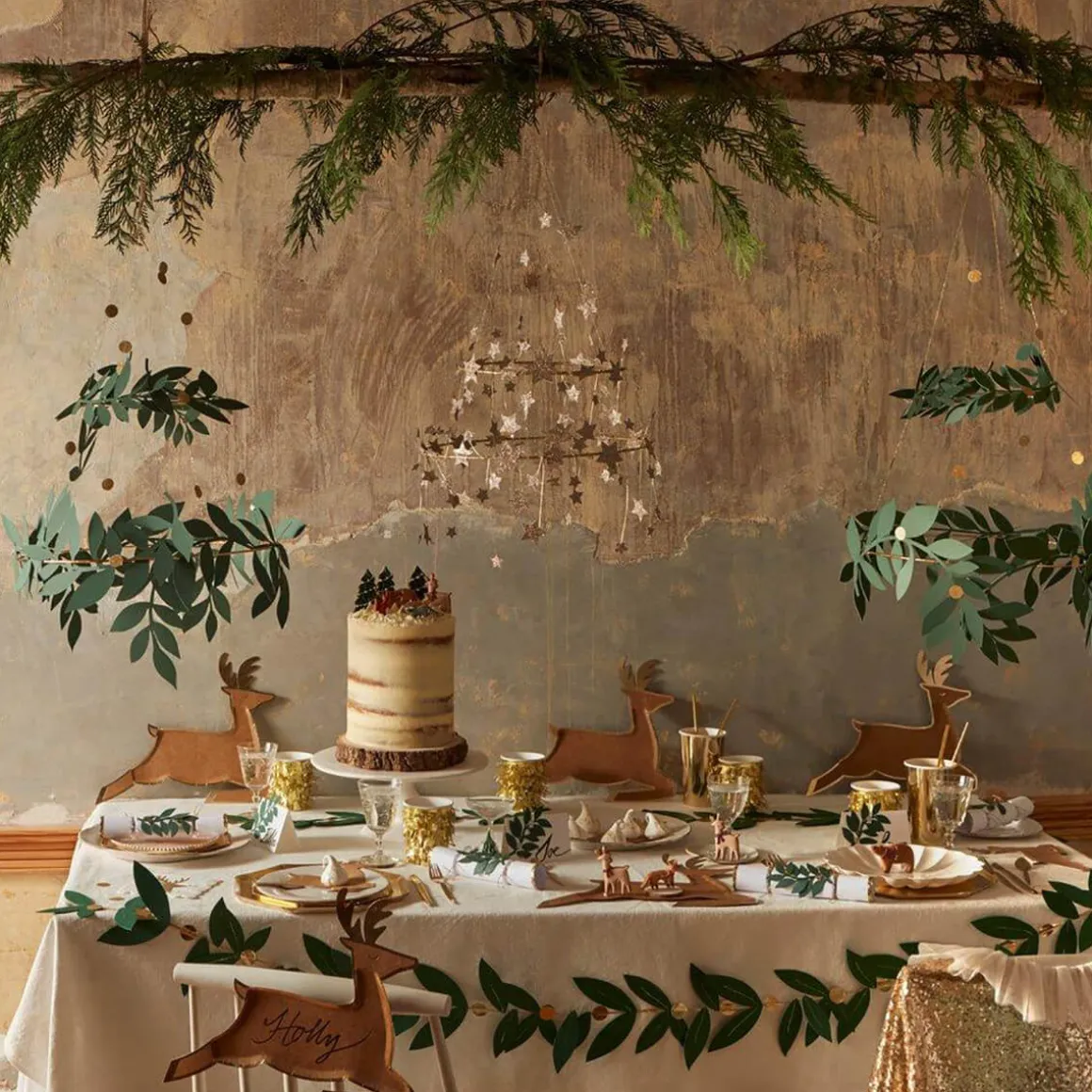 Festive Foliage Chandelier by Meri Meri