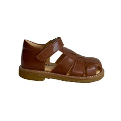 Fisherman Sandals in Cognac (Narrow Fit) by Angulus